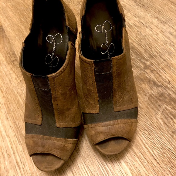 Jessica Simpson Open Toe Bootie - Picture 1 of 4